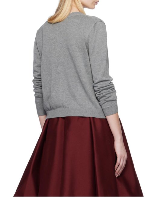 ShuShu/Tong Multicolor Logo-Stitch Knit Cardigan