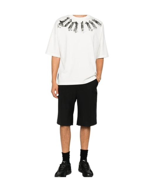 Palm Angels White Short-Sleeved T-Shirt for men