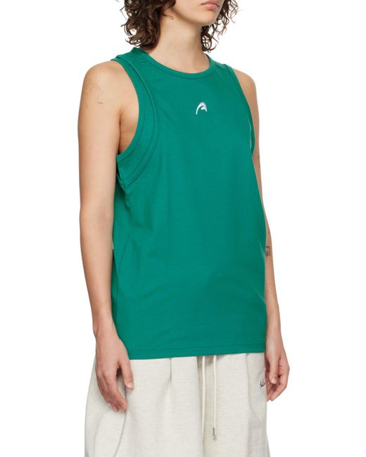 Adererror Green Pattern Identification Vest for men