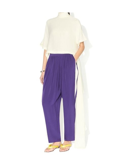 Alaïa White Asymmetric Cady Top