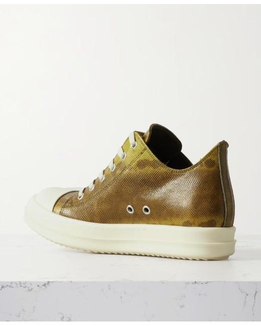 Rick Owens Brown Round Toe Low-Top Casual Shoes