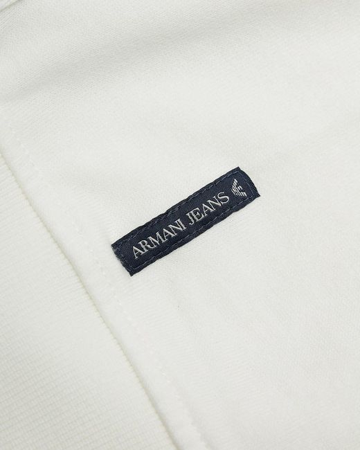 Armani Jeans White Hooded Casual Jacket for men