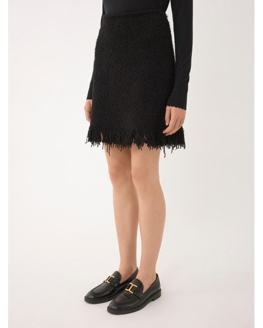Chloé Black Bouclé Mini Skirt