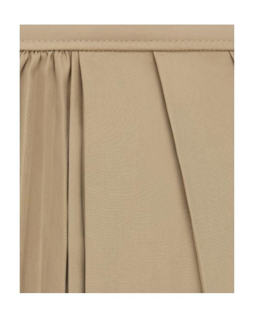 Dior Natural Pleated Short Skirt