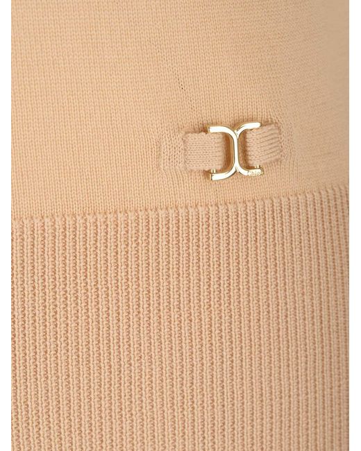 Chloé Natural Chloé Sleeveless Knitted Top