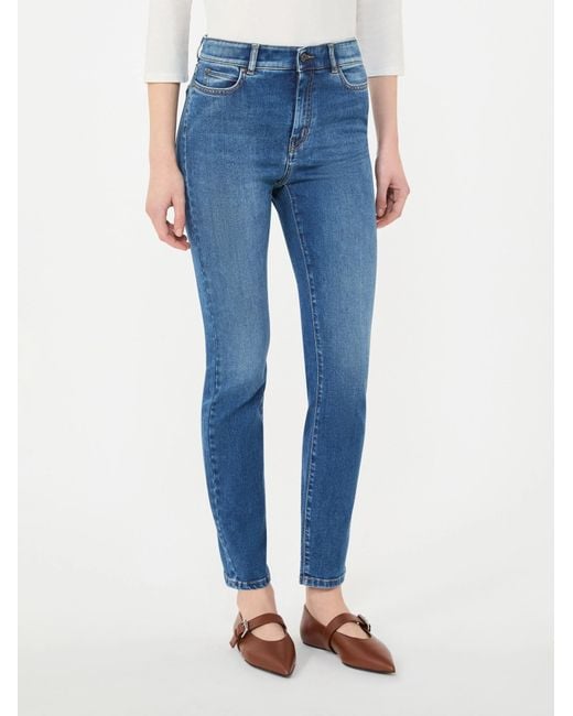 Weekend by Maxmara Blue Stretch Denim Skinny Jeans