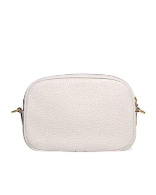 COACH Natural Grained Leather Camera Bag