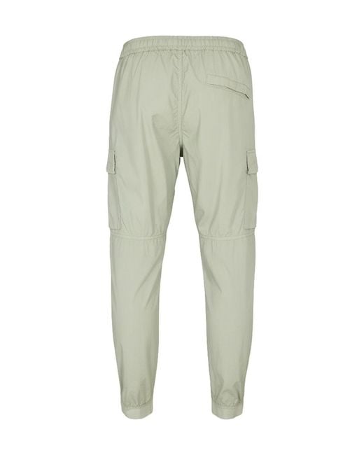 Stone Island Green Logo Cargo Track Pants for men
