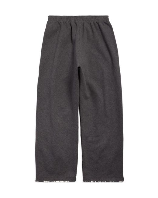 Balenciaga Gray Wide-Leg Elasticated Waist Pants for men