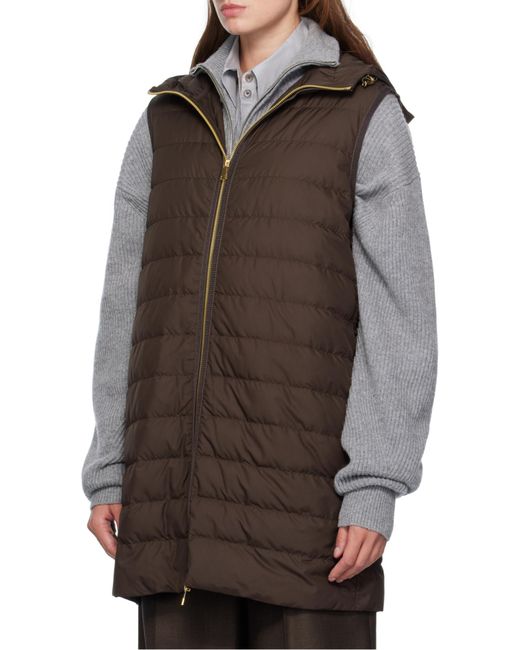 Moncler Gray Zip-Up Drawstring Jacket
