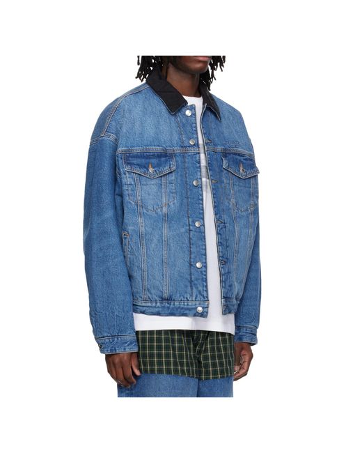 Alexander Wang Blue Long-Sleeve Denim Jacket for men