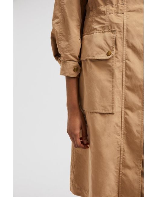 Moncler Natural Nantes Pocket Detailed Parka