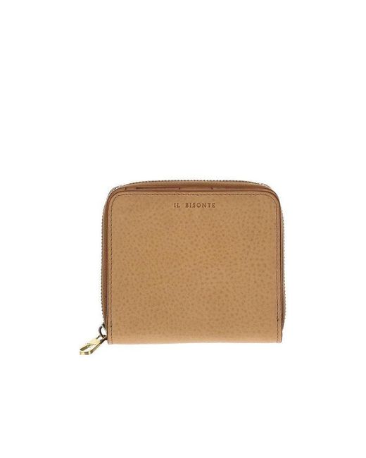 Il Bisonte Natural Logo Wallet