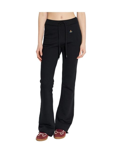 Vivienne Westwood Black Drawstring Flared Sweatpants