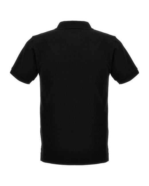 COMME DES GARÇONS PLAY Black Short-Sleeved Polo Shirt for men