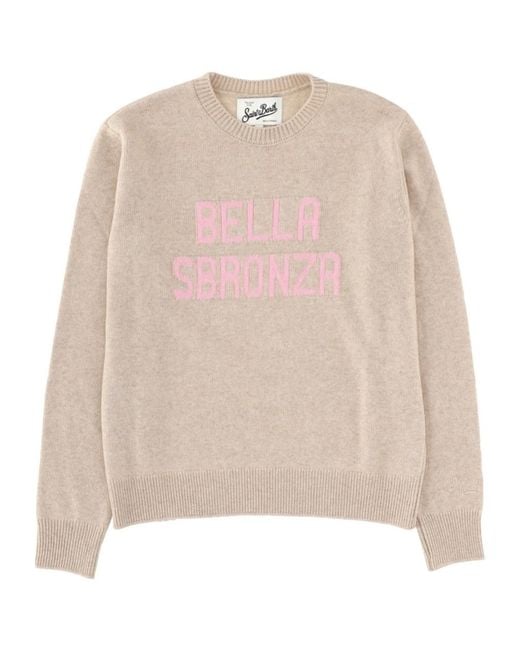 Mc2 Saint Barth Natural Crew Neck Sweater