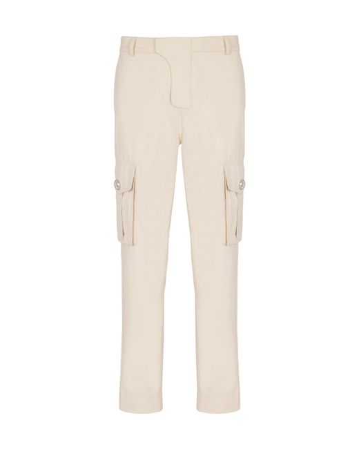 Balmain Natural Twill Cargo Trousers for men