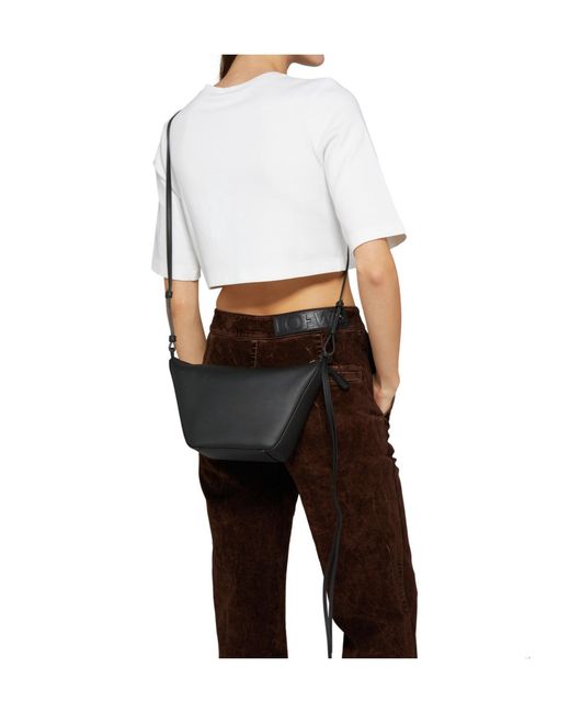 Loewe Black Thin Shoulder Strap Shoulder Bag