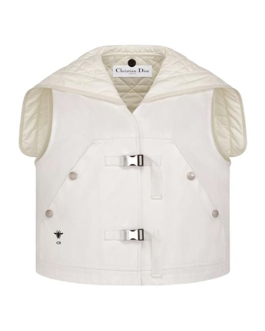 Dior White Sleeveless Vest