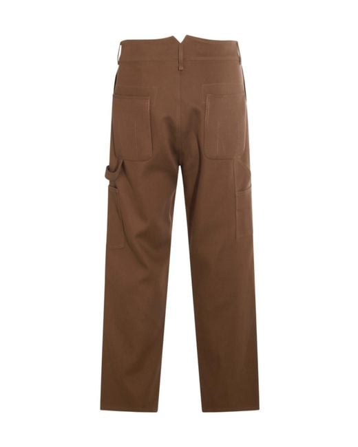 Moschino Brown Belt Loop Casual Pants for men