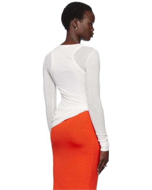 Jil Sander White Layered Crewneck T-Shirt