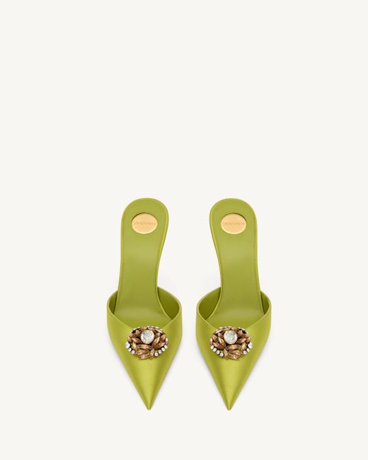Saint Laurent Yellow Cosmo Mules