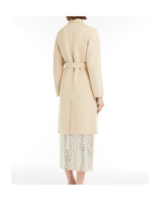 Weekend by Maxmara Natural Double-Breasted Belted Coat