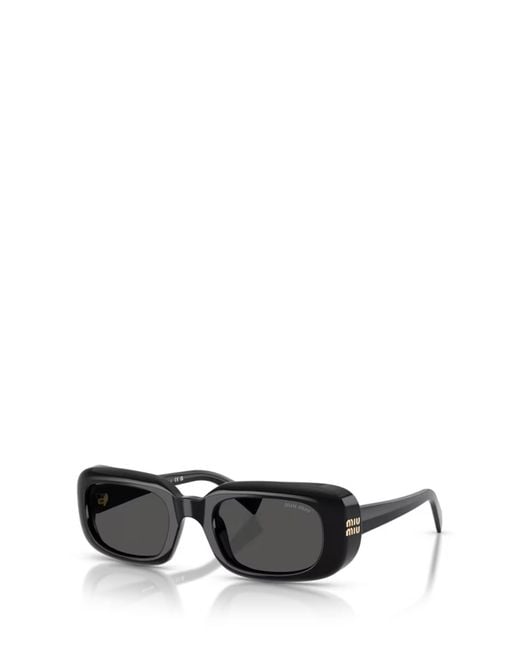 Miu Miu White Square-Frame Sunglasses