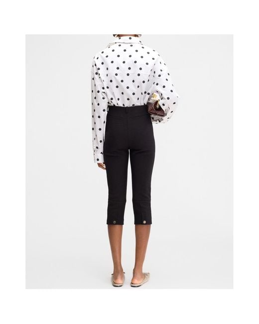 Jacquemus Black Le Pantalon Capri Cropped Trousers