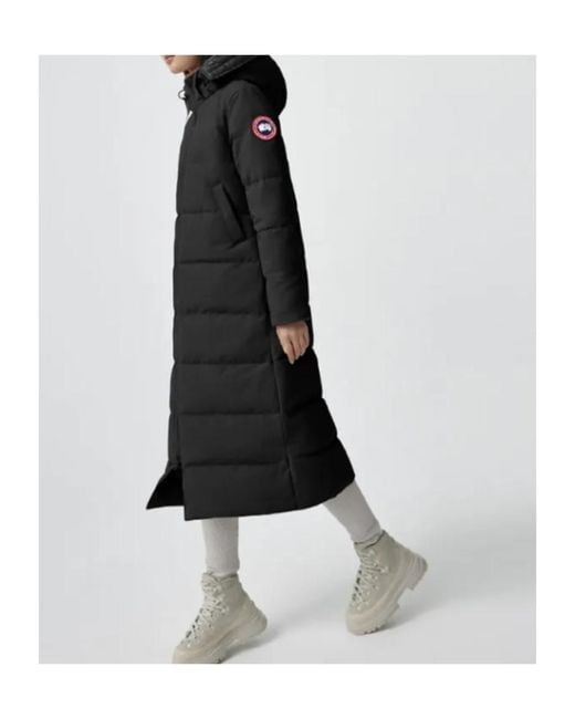 Canada Goose Black Mystique Quilted Hooded Parka Coat