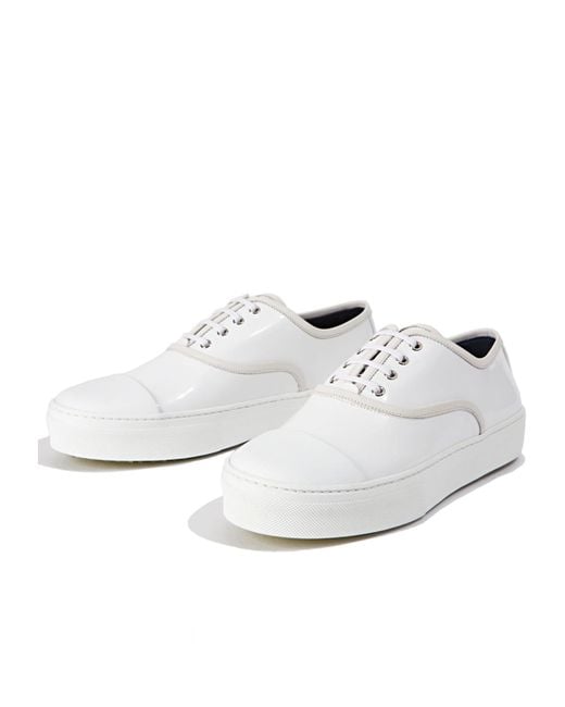 Céline White Lace-Up Sneakers