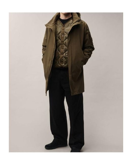 C P Company Brown C.P. Shell-R Hooded Coat for men