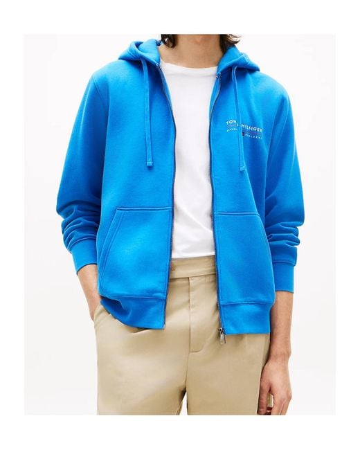 Tommy Hilfiger Blue Long-Sleeved Sweatshirt for men