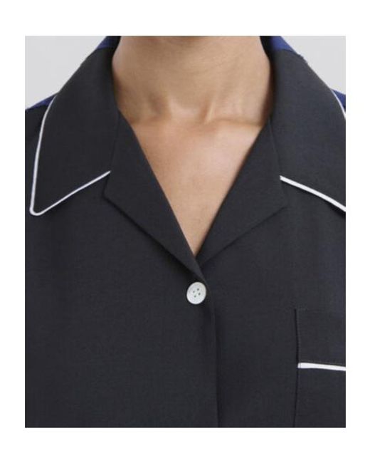 Marni Black Contrasted Pyjama Shirt