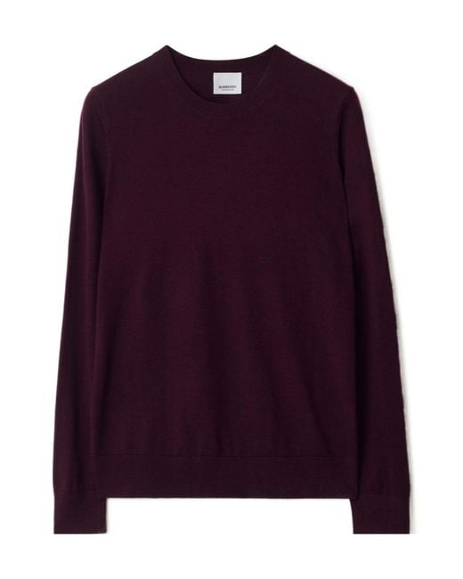 Burberry Purple Long-Sleeved Sweater
