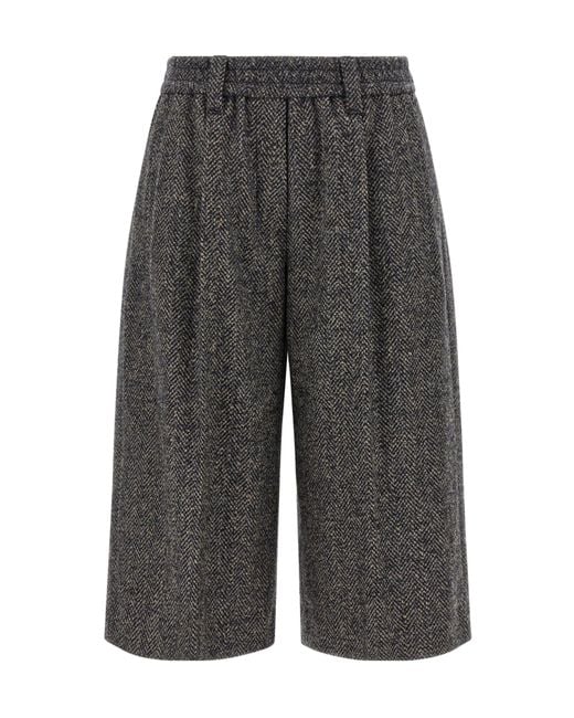 Brunello Cucinelli Gray Bermuda Shorts