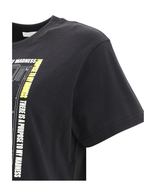 Chloé Black Short-Sleeved Round Collar T-Shirt