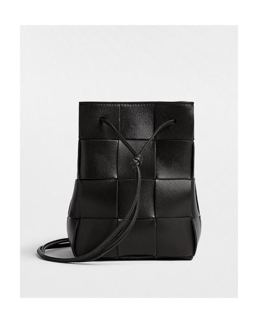 Bottega Veneta Black Cassette Small Shoulder Bag