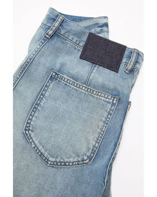 Acne Blue Denim Trousers for men