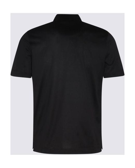 Canali Black Logo T-Shirt for men