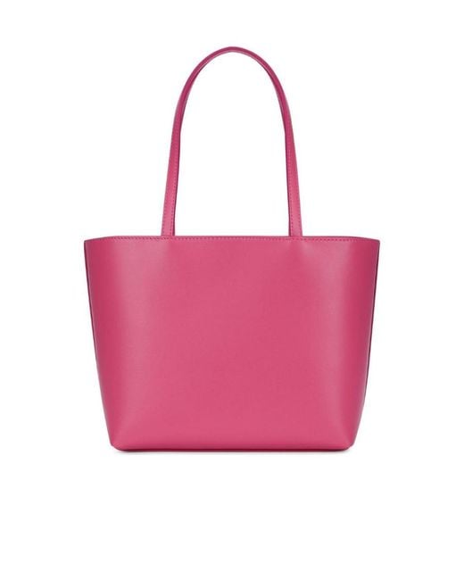 Dolce & Gabbana Pink Small Dg Logo Handbag