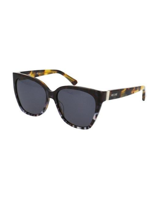 Moschino Blue Eyewear Butterfly Frame Sunglasses