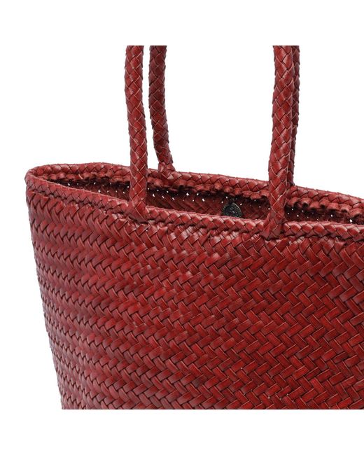 Dragon Diffusion Red Grace Small Basket Bag