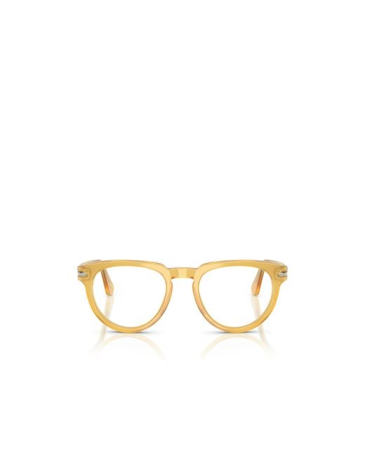 Persol Metallic Round-Frame Glasses for men
