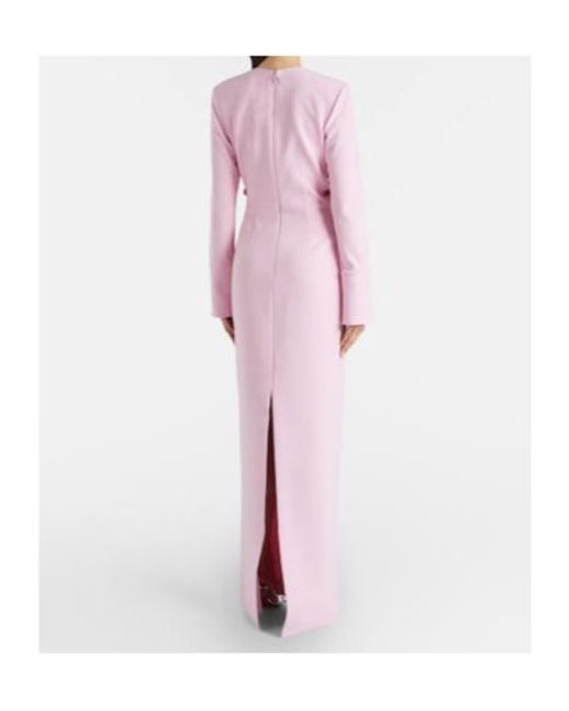 Rebecca Vallance Pink Lulee Embellished Floral Gown