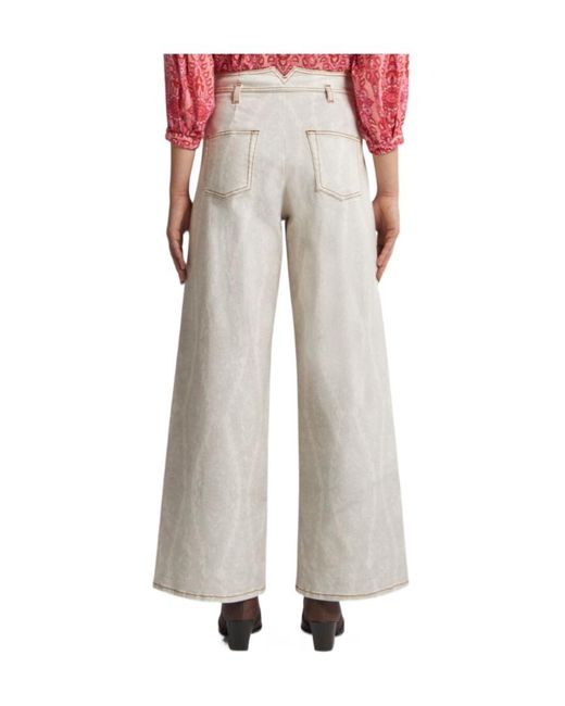 Etro White Wide-Leg Trousers