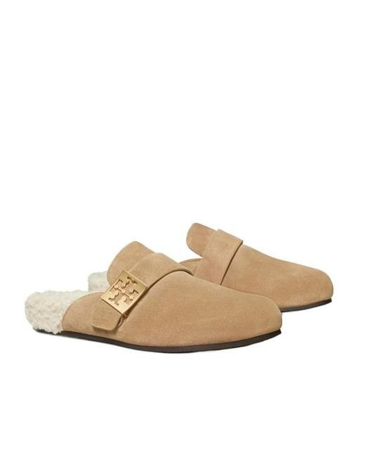 Tory Burch Natural Mellow Mules