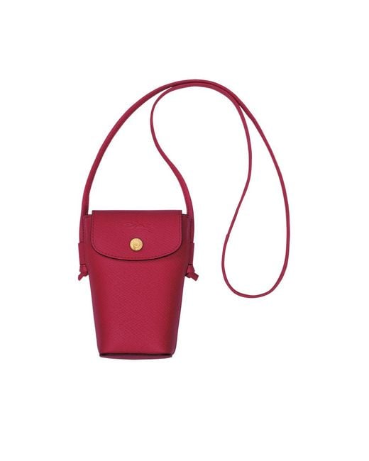 Longchamp Red Épure Phone Case