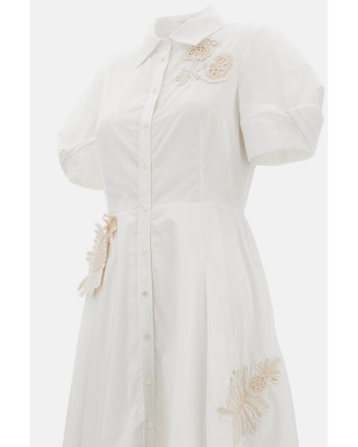 Erdem White Shirt Dresses
