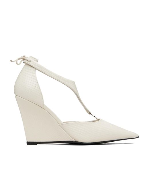 Coperni White Wedge Stiletto High Heels